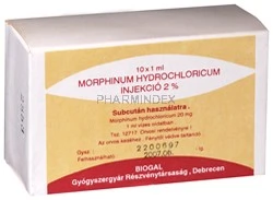 MORPHINUM HYDROCHLORICUM TEVA 20 mg/ml oldatos injekció