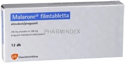 MALARONE 250 mg/100 mg filmtabletta