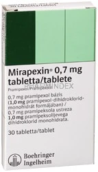 MIRAPEXIN 0,7 mg tabletta