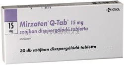 MIRZATEN Q-TAB 15 mg szájban diszpergálódó tabletta