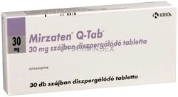 MIRZATEN Q-TAB 30 mg szájban diszpergálódó tabletta