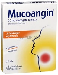 MUCOANGIN 20 mg szopogató tabletta