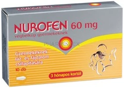 NUROFEN 60 mg végbélkúp gyermekeknek