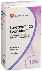 SERETIDE EVOHALER 25/125 µg/adag túlnyomásos inhalációs szuszpenzió