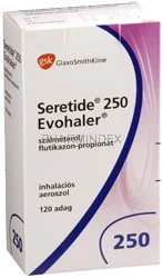 SERETIDE EVOHALER 25/250 µg/adag túlnyomásos inhalációs szuszpenzió