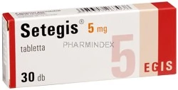 SETEGIS 5 mg tabletta