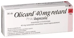 OLICARD 40 mg retard kemény kapszula
