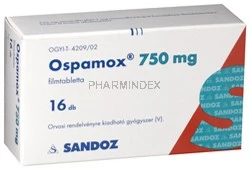 OSPAMOX 50 mg/ml granulátum belsőleges szuszpenzióhoz