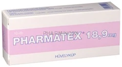 PHARMATEX 18,9 mg hüvelykúp