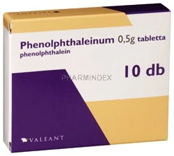 PHENOLPHTHALEINUM 0,5 g tabletta