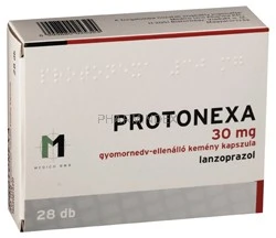 PROTONEXA 30 mg gyomornedv-ellenálló kemény kapszula