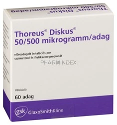 THOREUS Diskus 50/500 µg/adag adagolt inhalációs por