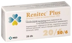 RENITEC PLUS 20 mg/6 mg tabletta