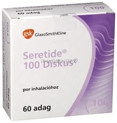 SERETIDE Diskus 50/100 µg/adag adagolt inhalációs por