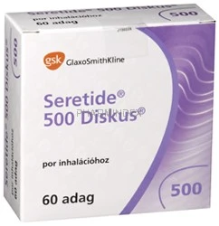 SERETIDE Diskus 50/500 µg/adag adagolt inhalációs por