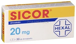 SICOR 20 mg filmtabletta