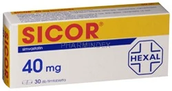 SICOR 40 mg filmtabletta