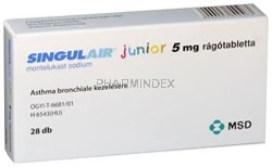 SINGULAIR JUNIOR 5 mg rágótabletta