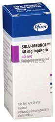 SOLU-MEDROL 40 mg por és oldószer oldatos injekcióhoz