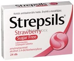 STREPSILS eperízű cukormentes szopogató tabletta