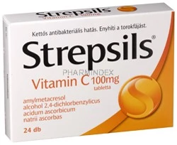 STREPSILS VITAMIN C 100 mg szopogató tabletta