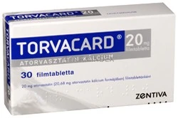 TORVACARD 20 mg filmtabletta