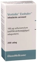VENTOLIN Evohaler túlnyomásos inhalációs szuszpenzió