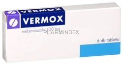 VERMOX mg tabletta, Féreg gyógyszer nemazole