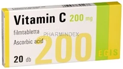 VITAMIN C EGIS 200 mg filmtabletta