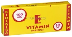 VITAMIN E BIOEXTRA 100 mg lágy kapszula