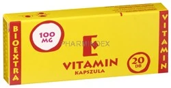VITAMIN E BIOEXTRA 100 mg lágy kapszula
