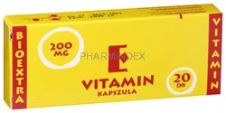VITAMIN E BIOEXTRA 200 mg lágy kapszula