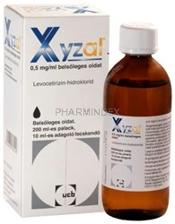 Xyzal 0,5 mg/ml belsőleges oldat ml | BENU Online Gyógyszertár | BENU Gyógyszertár