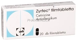 ZYRTEC 10 mg filmtabletta