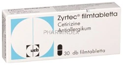 ZYRTEC 10 mg filmtabletta