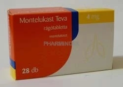 MONTELUKAST TEVA 4 mg rágótabletta
