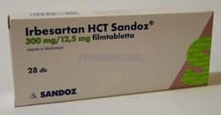IRBESARTAN HCT SANDOZ 300 mg/12,5 mg filmtabletta