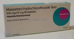 IRBESARTAN/HYDROCHLOROTHIAZIDE TEVA 300 mg/25 mg filmtabletta