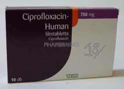 CIPROFLOXACIN-HUMAN 750 mg filmtabletta