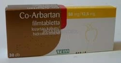 CO-ARBARTAN 50 mg/12,5 mg filmtabletta