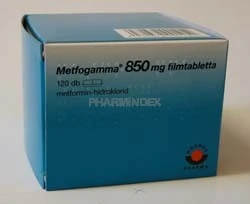 METFOGAMMA 850 mg filmtabletta