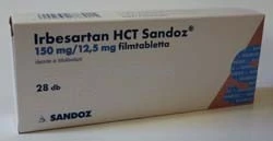 IRBESARTAN HCT SANDOZ 150 mg/12,5 mg filmtabletta