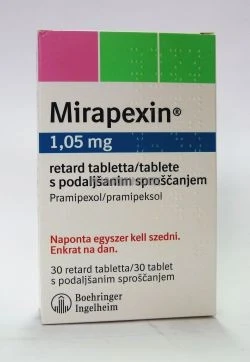 MIRAPEXIN 1,05 mg retard tabletta
