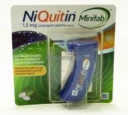 NiQuitin Minitab 1,5 mg préselt szopogató tabletta 1x20 | BENU Online Gyógyszertár