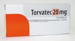 TORVATEC 20 mg filmtabletta