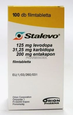 STALEVO 125 mg/31,25 mg/200 mg filmtabletta