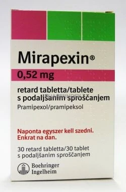 MIRAPEXIN 0,52 mg retard tabletta