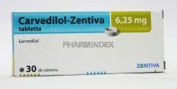 CARVEDILOL-ZENTIVA 6,25 mg tabletta