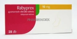 RABYPREX 10 mg gyomornedv-ellenálló tabletta