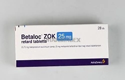 BETALOC ZOK 25 mg retard tabletta